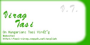 virag tasi business card